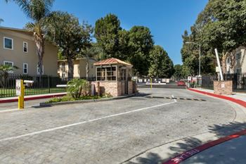  Security Gate Controlled Access Entrance at Gloria Homes Apartments, Los Angeles, 90016